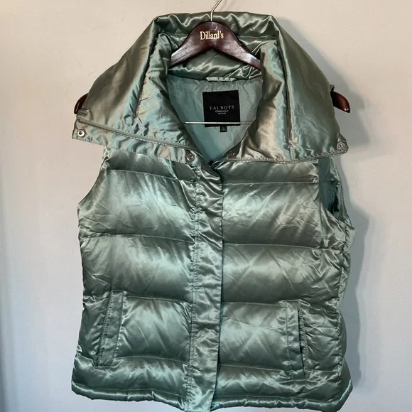 Talbots Ladies Puffer Vest with Duck Down and Feather Fill Size L Petite - Picture 2 of 11